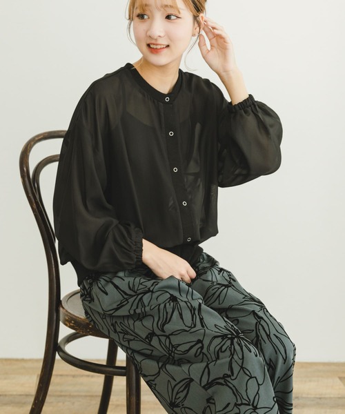 ITEMS URBANRESEARCH(アイテムズ アーバンリサーチ)の「シアーボタンブルゾン(ブルゾン・レディース・ホワイト系その他/ブラック・FREE)」の21枚目の写真