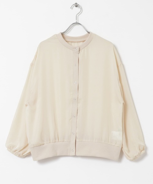 ITEMS URBANRESEARCH(アイテムズ アーバンリサーチ)の「シアーボタンブルゾン(ブルゾン・レディース・ホワイト系その他/ブラック・FREE)」の5枚目の写真