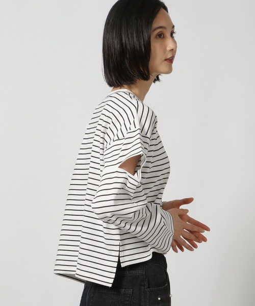 【関税込み】lesugiatelier ブラック カットアウト 長袖トップス 長袖カットアウトトップス（ブラック） – kananlife_fit