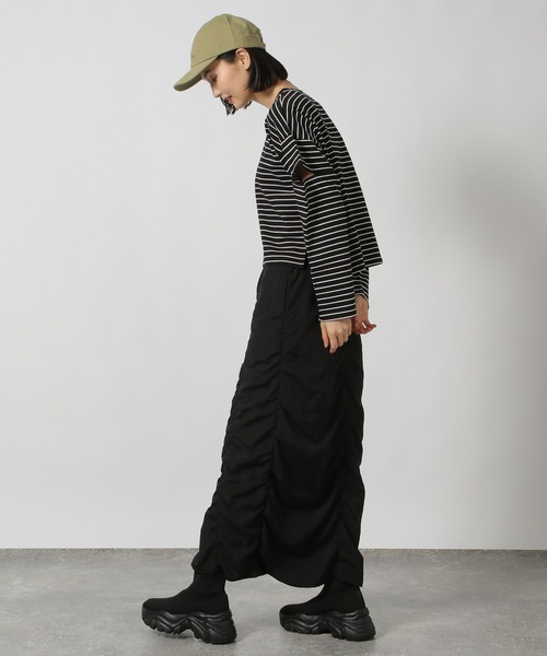 tシャツ カットアウト長袖プルオーバーカットソー レディース セール】カットアウト長袖プルオーバー / 148087（Tシャツ