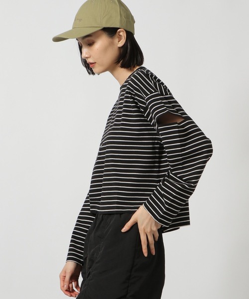 LAKOLE（ラコレ）の「カットアウト長袖プルオーバー / 148087（Tシャツ/カットソー・レディース・ブラック/ホワイト/チャコール/オフホワイト・FREE）」の22枚目の写真