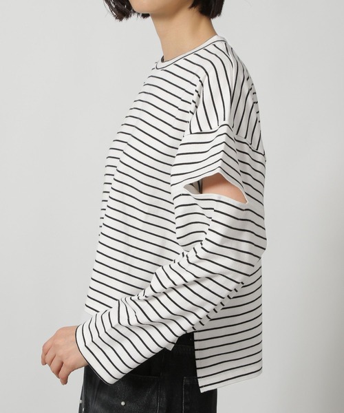tシャツ カットアウト長袖プルオーバーカットソー レディース LAKOLE tシャツ カットアウト長袖プルオーバー / 148087