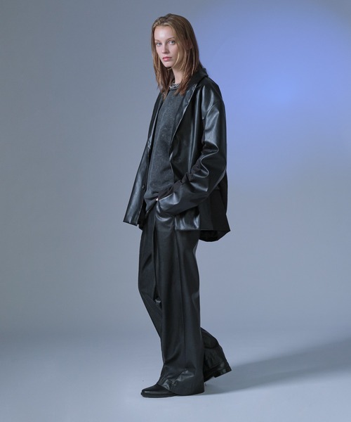 SELLE GLANT(セレグランテ)の「CENTER SEAM TUCK WIDE PANTS/センターシームタックワイドパンツ(その他パンツ・メンズ・ブラック/カーキ・SMALL/MEDIUM/LARGE)」の8枚目の写真