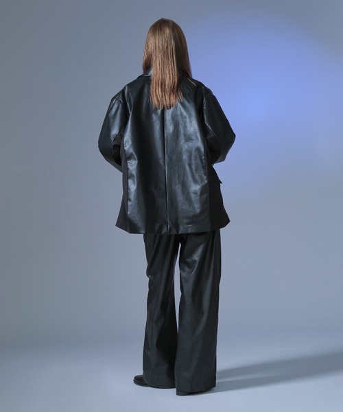 SELLE GLANT(セレグランテ)の「CENTER SEAM TUCK WIDE PANTS/センターシームタックワイドパンツ(その他パンツ・メンズ・ブラック/カーキ・SMALL/MEDIUM/LARGE)」の9枚目の写真
