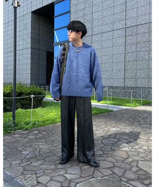 CENTER SEAM TUCK WIDE PANTS/センターシームタックワイドパンツ