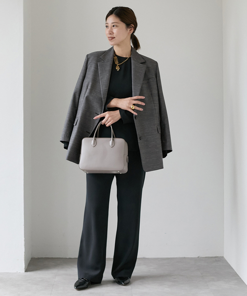 【美品】VERMEILpar iena イエナ テーラードジャケット グレー VERMEIL par iena（ヴェルメイユパーイエナ）の「woolモヘヤテーラード