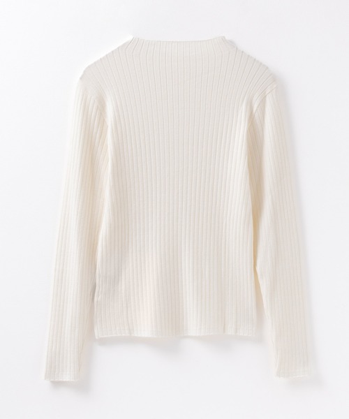 HusHusH（ハッシュアッシュ）の「HusHusH リブ ハイネックニット（ニット/セーター・レディース・プラム/オフホワイト/グレー/ブラック・M/L）」の16枚目の写真