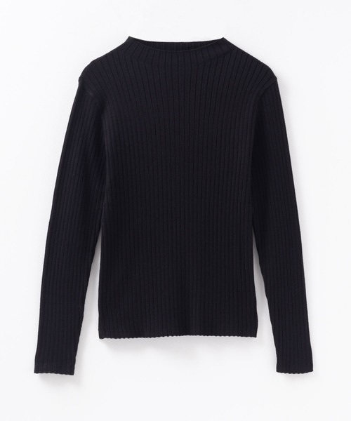 HusHusH（ハッシュアッシュ）の「HusHusH リブ ハイネックニット（ニット/セーター・レディース・プラム/オフホワイト/グレー/ブラック・M/L）」の17枚目の写真