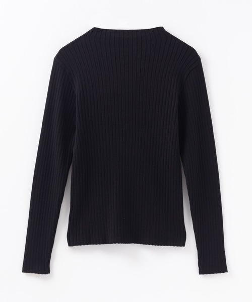 HusHusH（ハッシュアッシュ）の「HusHusH リブ ハイネックニット（ニット/セーター・レディース・プラム/オフホワイト/グレー/ブラック・M/L）」の18枚目の写真