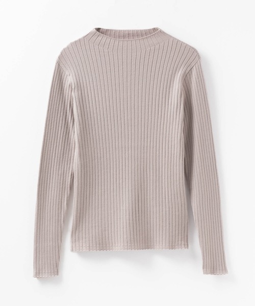 HusHusH（ハッシュアッシュ）の「HusHusH リブ ハイネックニット（ニット/セーター・レディース・プラム/オフホワイト/グレー/ブラック・M/L）」の19枚目の写真