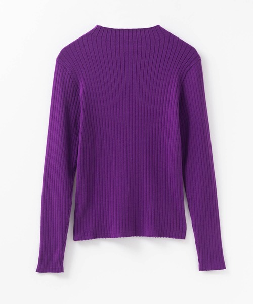 HusHusH（ハッシュアッシュ）の「HusHusH リブ ハイネックニット（ニット/セーター・レディース・プラム/オフホワイト/グレー/ブラック・M/L）」の22枚目の写真