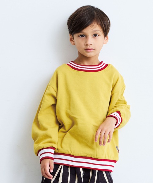 LSP WOW(エルエスピーワオ)の「【LSP WOW!】両面ラインリブトレーナー(スウェット・キッズ・ネイビー/オフホワイト/ライトピンク/ブラック/イエロー/エメラルド・100/90/130/120/110/80)」の16枚目の写真