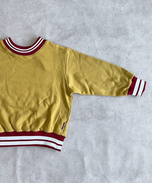 LSP WOW(エルエスピーワオ)の「【LSP WOW!】両面ラインリブトレーナー(スウェット・キッズ・ネイビー/オフホワイト/ライトピンク/ブラック/イエロー/エメラルド・100/90/130/120/110/80)」の15枚目の写真