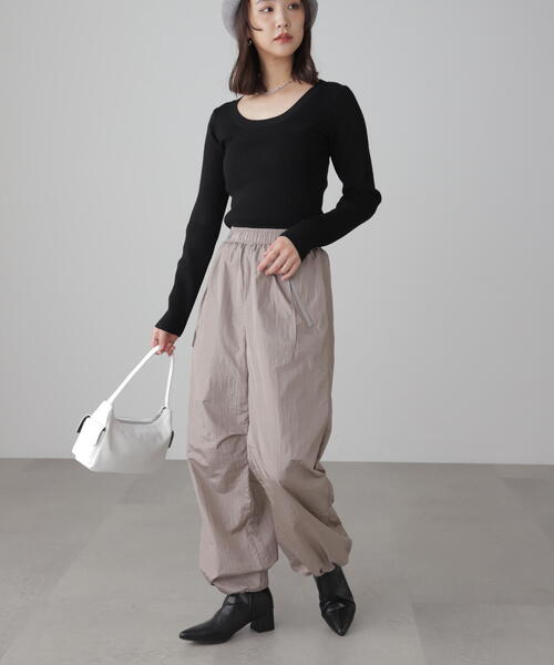 FREE'S MART（フリーズマート）の「◆ジップポケットパラシュートパンツ（その他パンツ・レディース・ブラック/グレー・LARGE/MEDIUM）」の21枚目の写真