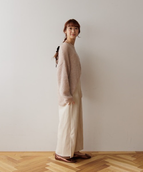 flower(フラワー)の「スパークルニットスカート(スカート・レディース・アイボリー/ブラック・FREE)」の15枚目の写真