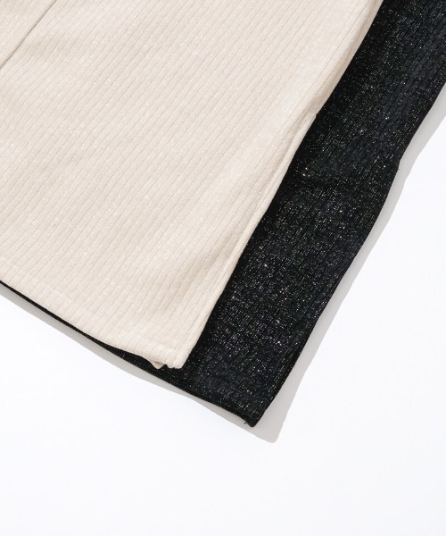 flower(フラワー)の「スパークルニットスカート(スカート・レディース・アイボリー/ブラック・FREE)」の19枚目の写真