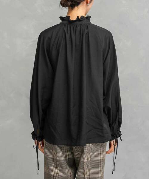 URBAN RESEARCH ROSSO WOMEN(アーバンリサーチ ロッソ)の「セミシアーフリルディテールブラウス(シャツ/ブラウス・レディース・オレンジ/ブラック/アイボリー・FREE)」の13枚目の写真