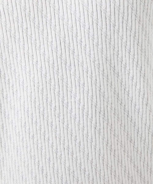 MK MICHEL KLEIN HOMME （エムケーミッシェルクランオム）の「【残りわずか/在庫限り/洗濯機で洗える】Vネックニット/バイヤスへリンボン（ニット/セーター・メンズ・ライトグレー/ボルドー/ブラック/ブルー/マスタード・48/51/46）」の9枚目の写真