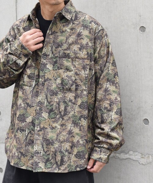 【セール】【SHIPS any別注】sports wear: オーバーサイズ フランネル パターン プリント シャツ◇（シャツ/ブラウス）｜SHIPS any（シップス エニィ）