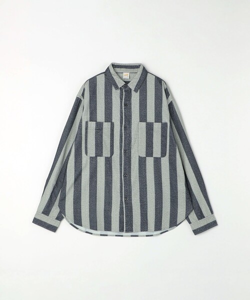 SHIPS any（シップス エニィ）の「【SHIPS any別注】sports wear: オーバーサイズ フランネル パターン プリント シャツ◇（シャツ/ブラウス・メンズ・ブラック/オリーブ/ホワイト・MEDIUM/LARGE）」の19枚目の写真