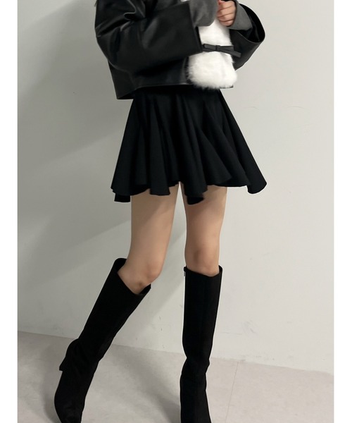 Darich（ダーリッチ）の「ランダムヘムミニスカート（スカート・レディース・ホワイト/ブラック/グレー・FREE/FL）」の3枚目の写真