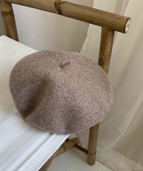 TONE SELECT GOODS（トーンセレクトグッズ）の「pur chouchou/シンプル ベレー帽 P4378（ハンチング/ベレー帽・レディース・グリーン/ブラウン/ライトグリーン/ベージュ/イエロー/ネイビー/ブルー/グレー/アイボリー/ブラック・FREE）」の5枚目の写真