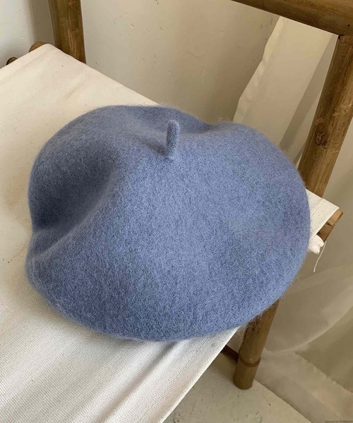 TONE SELECT GOODS（トーンセレクトグッズ）の「pur chouchou/シンプル ベレー帽 P4378（ハンチング/ベレー帽・レディース・グリーン/ブラウン/ライトグリーン/ベージュ/イエロー/ネイビー/ブルー/グレー/アイボリー/ブラック・FREE）」の9枚目の写真