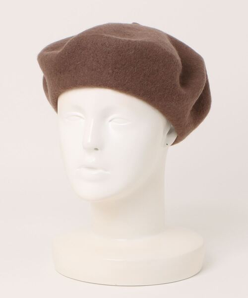 TONE SELECT GOODS（トーンセレクトグッズ）の「pur chouchou/シンプル ベレー帽 P4378（ハンチング/ベレー帽・レディース・グリーン/ブラウン/ライトグリーン/ベージュ/イエロー/ネイビー/ブルー/グレー/アイボリー/ブラック・FREE）」の15枚目の写真