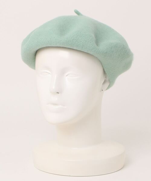 TONE SELECT GOODS（トーンセレクトグッズ）の「pur chouchou/シンプル ベレー帽 P4378（ハンチング/ベレー帽・レディース・グリーン/ブラウン/ライトグリーン/ベージュ/イエロー/ネイビー/ブルー/グレー/アイボリー/ブラック・FREE）」の18枚目の写真