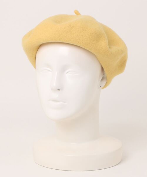 TONE SELECT GOODS（トーンセレクトグッズ）の「pur chouchou/シンプル ベレー帽 P4378（ハンチング/ベレー帽・レディース・グリーン/ブラウン/ライトグリーン/ベージュ/イエロー/ネイビー/ブルー/グレー/アイボリー/ブラック・FREE）」の20枚目の写真