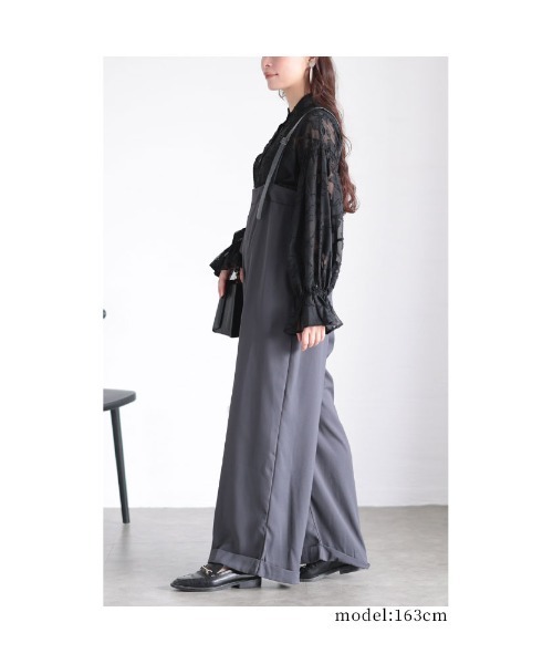 Sawa a la mode（サワアラモード）の「ジャガードフラワーブラウス（シャツ/ブラウス・レディース・アイボリー/ブラック・FREE）」の15枚目の写真