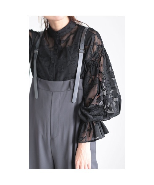 Sawa a la mode（サワアラモード）の「ジャガードフラワーブラウス（シャツ/ブラウス・レディース・アイボリー/ブラック・FREE）」の18枚目の写真