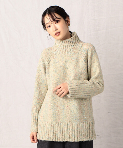 【セール】ミックスファンシーヤーン ハイネックニット（ニット/セーター）｜Comme ca Mature（コムサマチュア）
