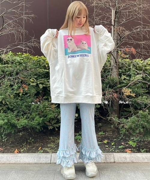 Candy Stripper(キャンディストリッパー)の「SOMEWHERE SWEAT ワンピース(スウェット・レディース・オフホワイト/ヘザーグレー/ブラック/ピンク・2)」の10枚目の写真