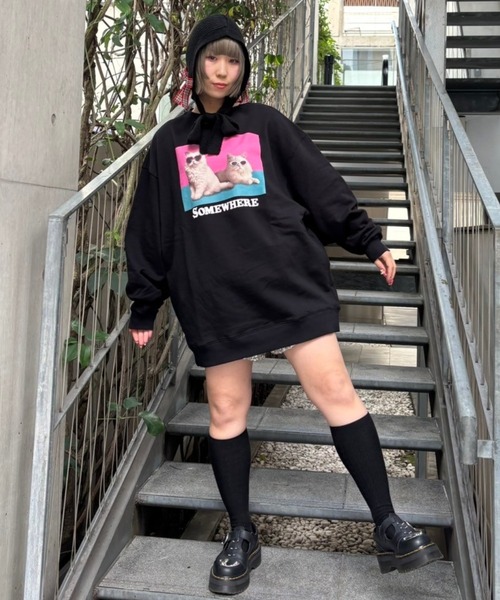 セール】SOMEWHERE SWEAT ワンピース（スウェット）｜Candy Stripper  