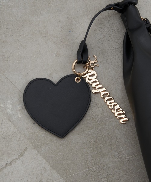 RAY CASSIN(レイカズン)の「【500mlのペットボトルが入る】チャーム付トライアングルナップサック(バックパック/リュック・レディース・ブラック/グレー・FREE)」の11枚目の写真