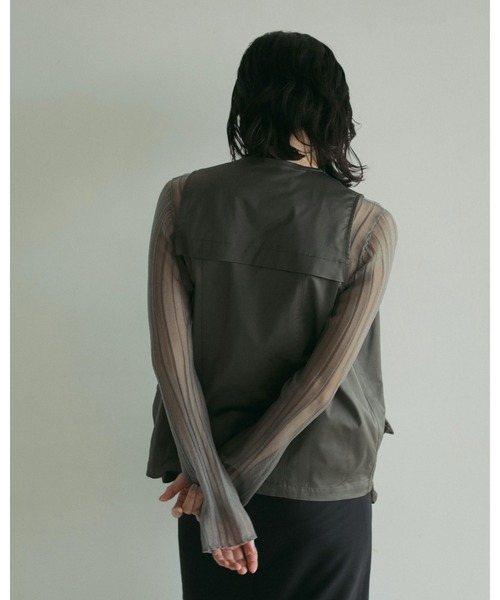 anuke（アンヌーク）の「Satin Pocket Vest（ベスト）」 - WEAR