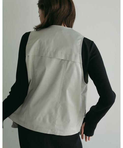 トップス anuke Satin Pocket Vest ànuke online store（アンヌーク） / Satin Pocket VestSatin