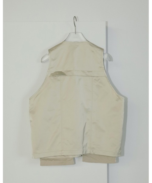Satin Pocket Vest アンヌーク ànuke online store（アンヌーク） / Satin Pocket VestSatin