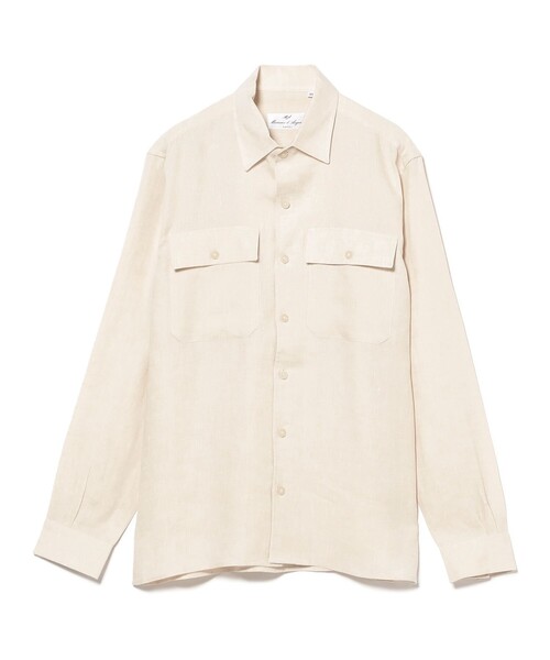 【美品】 Massimo d'Augusto TEOリネンシャツジャケット 別注】Massimo d'Augusto / TEO リネン シャツジャケット