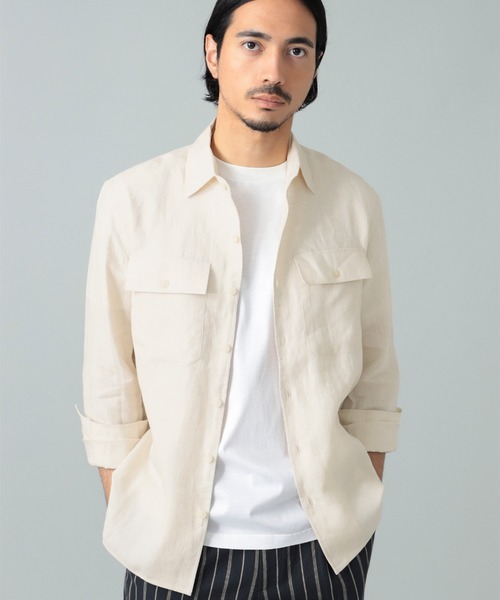 別注】Massimo d'Augusto / TEO リネン シャツジャケット（シャツ