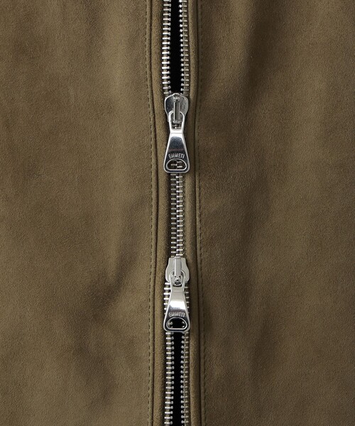 BRILLA per il gusto（ブリッラペルイルグースト）の「【別注】EMMETI / JURI BEAMS3 スエード シングル ライダースジャケット（ブルゾン・メンズ・グリーン系その他4・44/46/48/50/52）」の14枚目の写真