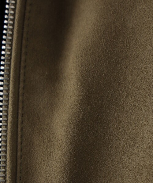 BRILLA per il gusto（ブリッラペルイルグースト）の「【別注】EMMETI / JURI BEAMS3 スエード シングル ライダースジャケット（ブルゾン・メンズ・グリーン系その他4・44/46/48/50/52）」の15枚目の写真