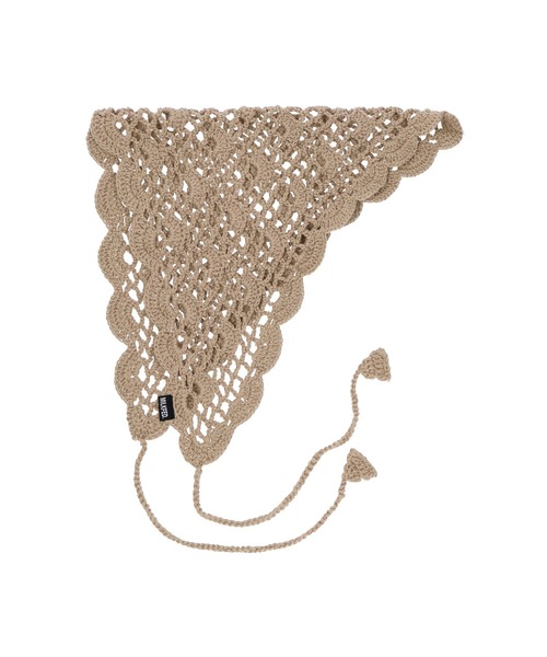 MILKFED.(ミルクフェド)の「KNITTED BABUSHKA(ニットキャップ/ビーニー・レディース・オフホワイト/ブラック/ベージュ・ONE SIZE)」の18枚目の写真