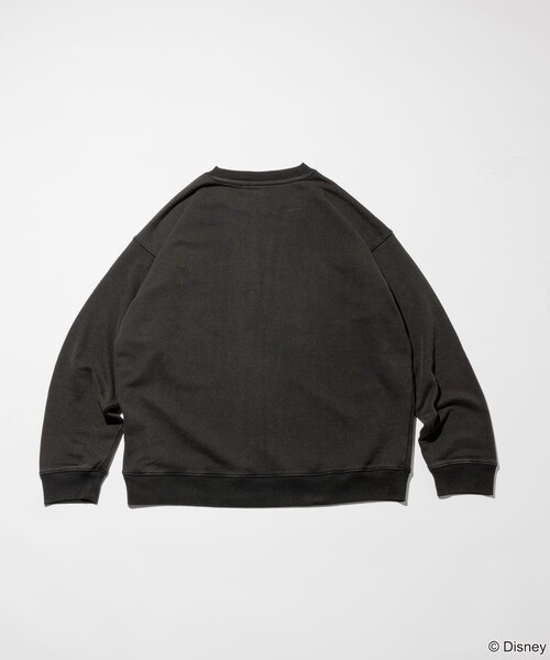 FREAK’S STOREミッキーマウスフロッキープリントクルーネックスウェット FREAK'S STOREミッキーマウスフロッキープリントクルーネック