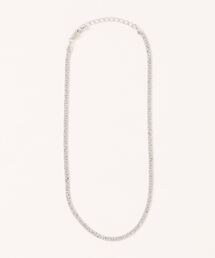 mimis（ミイーミイーズ）の「槌目平打ちスネークチェーンネックレス（ネックレス）」