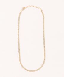 mimis（ミイーミイーズ）の「槌目平打ちスネークチェーンネックレス（ネックレス）」