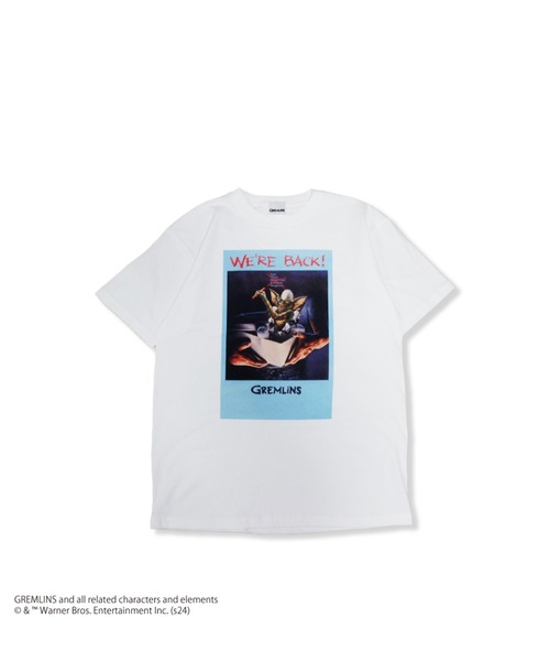 minius(ミニウス)の「『グレムリン/GREMLINS』"""WE'RE BACK!"" T-Shirt" 半袖プリントTシャツ ビックシルエット ピグメント加工 ヴィンテージライク(Tシャツ/カットソー・メンズ・チャコール/ホワイト・X-LARGE/LARGE/MEDIUM)」の9枚目の写真