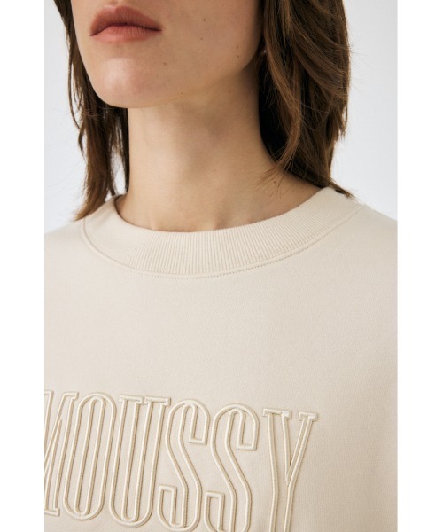 MOUSSY(マウジー)の「【ZOZO・一部店舗限定】MOUSSY EMBROIDERY プルオーバー(スウェット・レディース・アイボリー/ライトブルー/ブラウン/ライトブラック・FREE)」の5枚目の写真