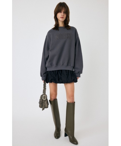 MOUSSY(マウジー)の「【ZOZO・一部店舗限定】MOUSSY EMBROIDERY プルオーバー(スウェット・レディース・アイボリー/ライトブルー/ブラウン/ライトブラック・FREE)」の10枚目の写真